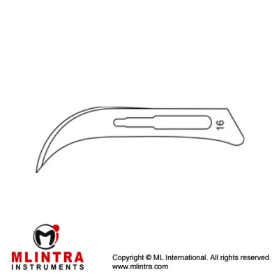 Scalpel Blade No. 16 Pack of 100 Stainless Steel,